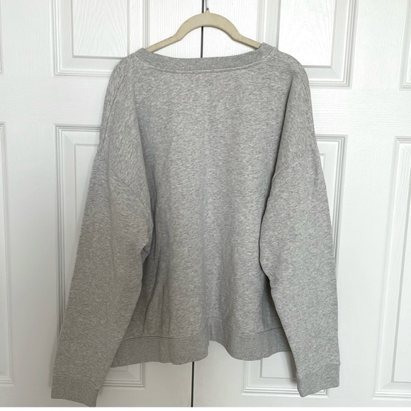 AllSaints oversized cotton crewneck sweatshirt L - Picture 4 of 6